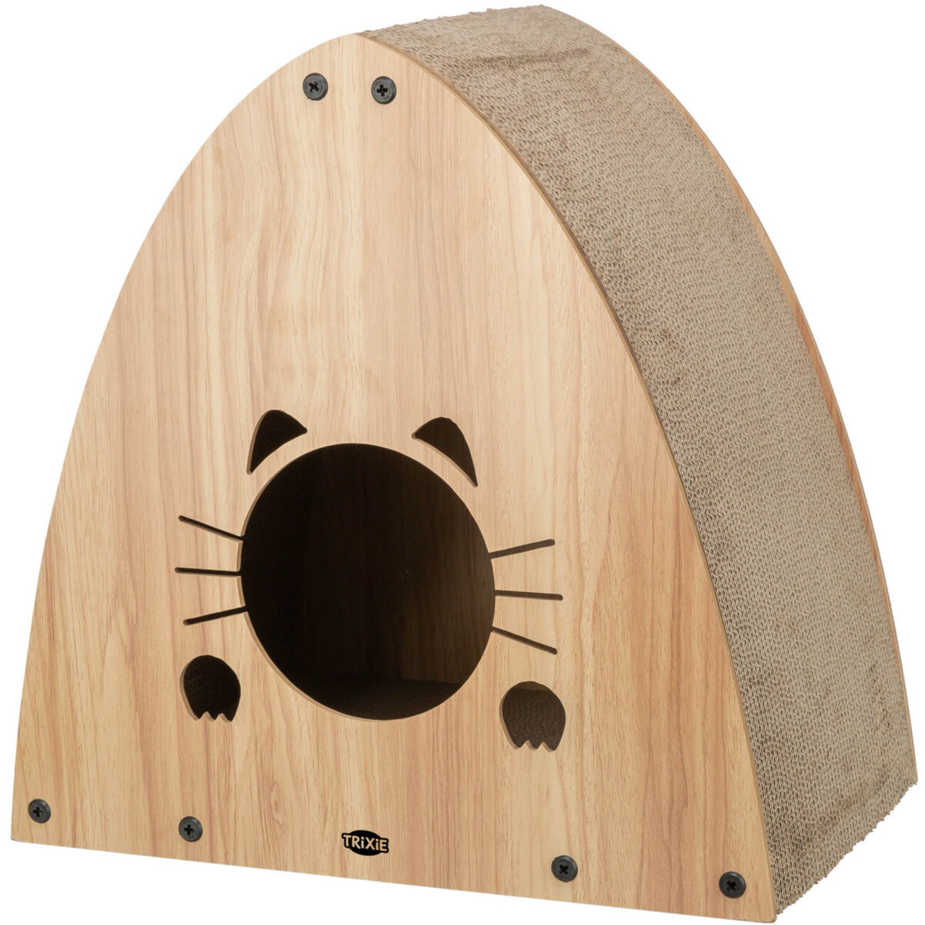 Katzen Kratzhaus aus Kratzpappe, MDF Bild 1
