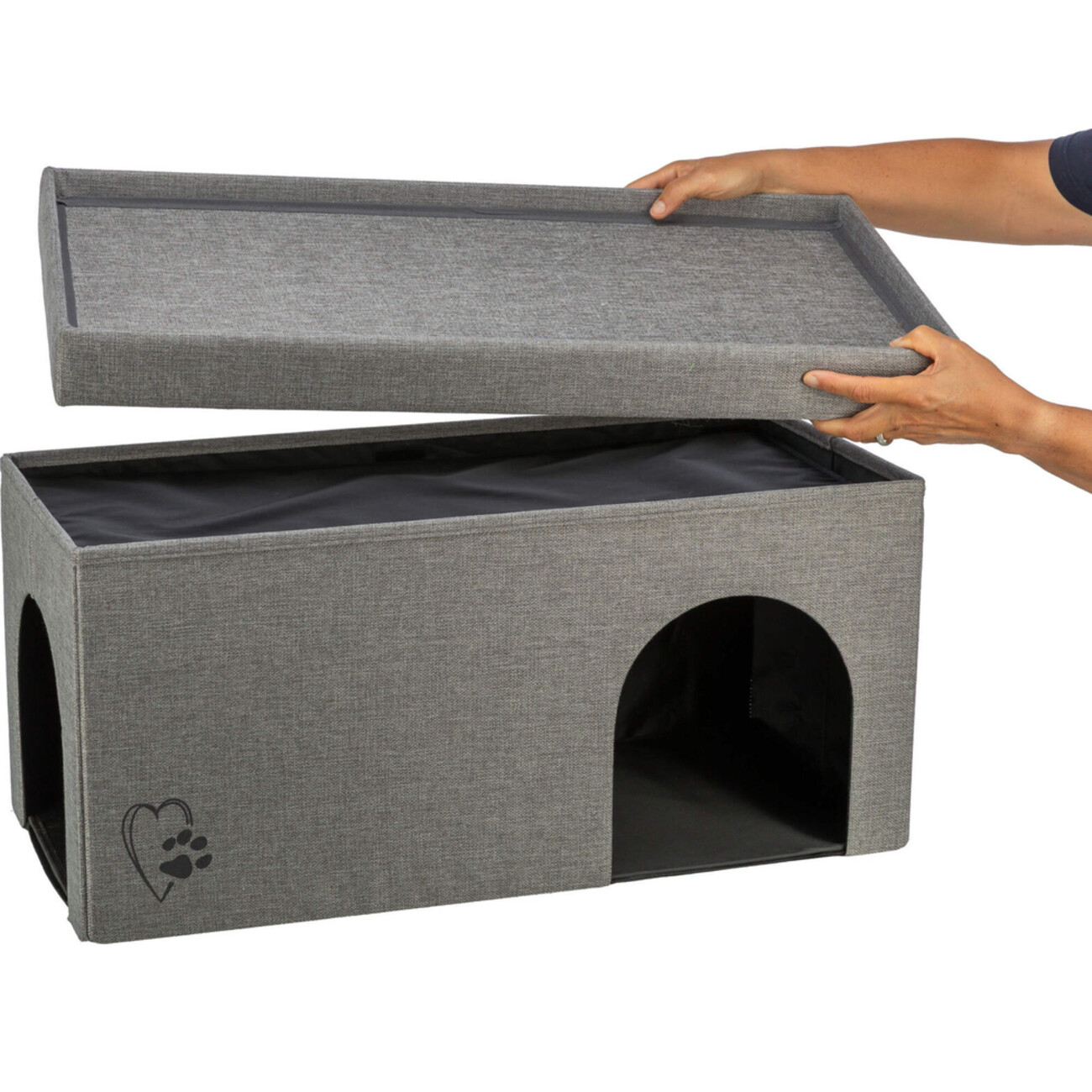 Katzenhöhle Kimy mit 2 Etagen Soft Edition Bild 5