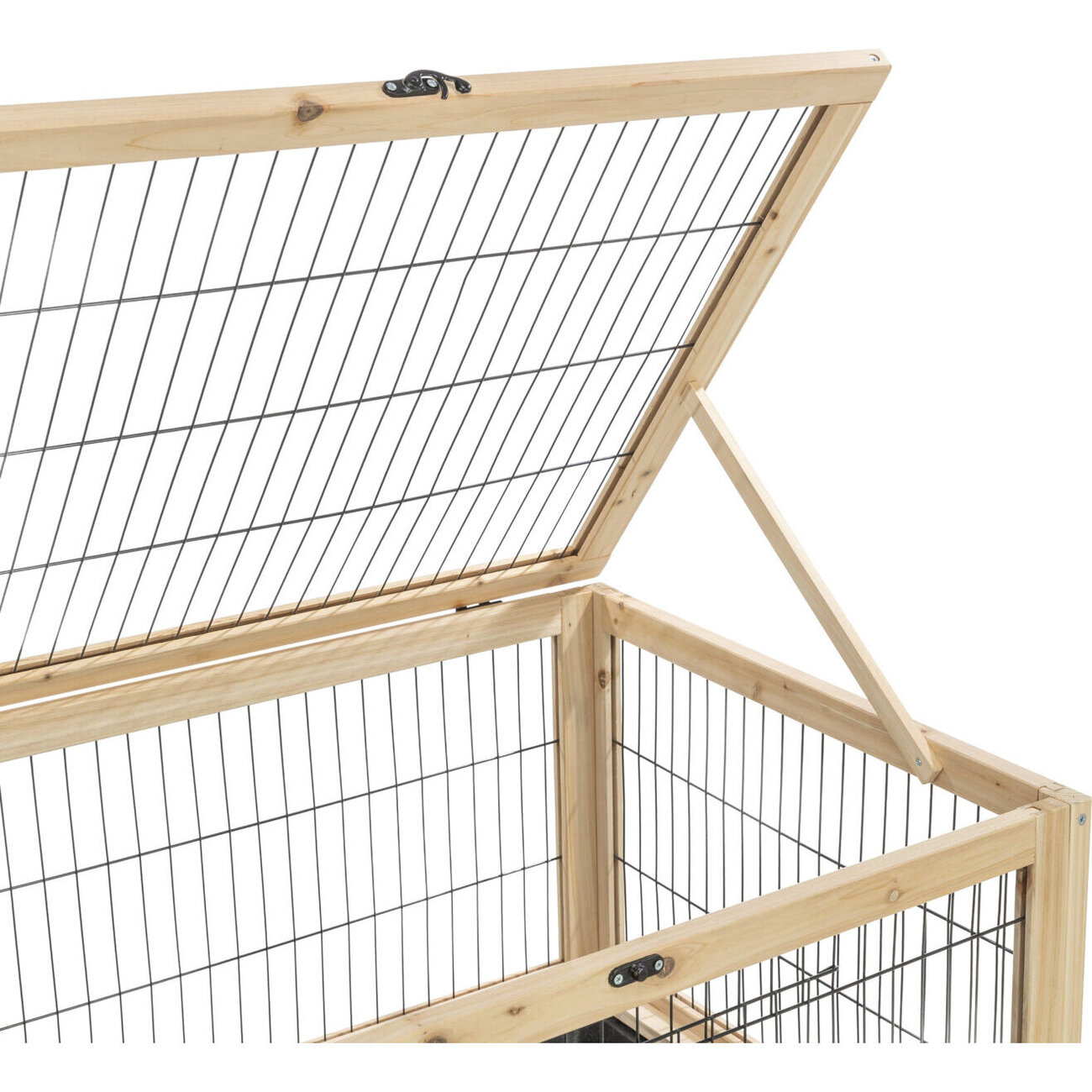 Kleintier Indoor Gehege aus Holz Bild 5