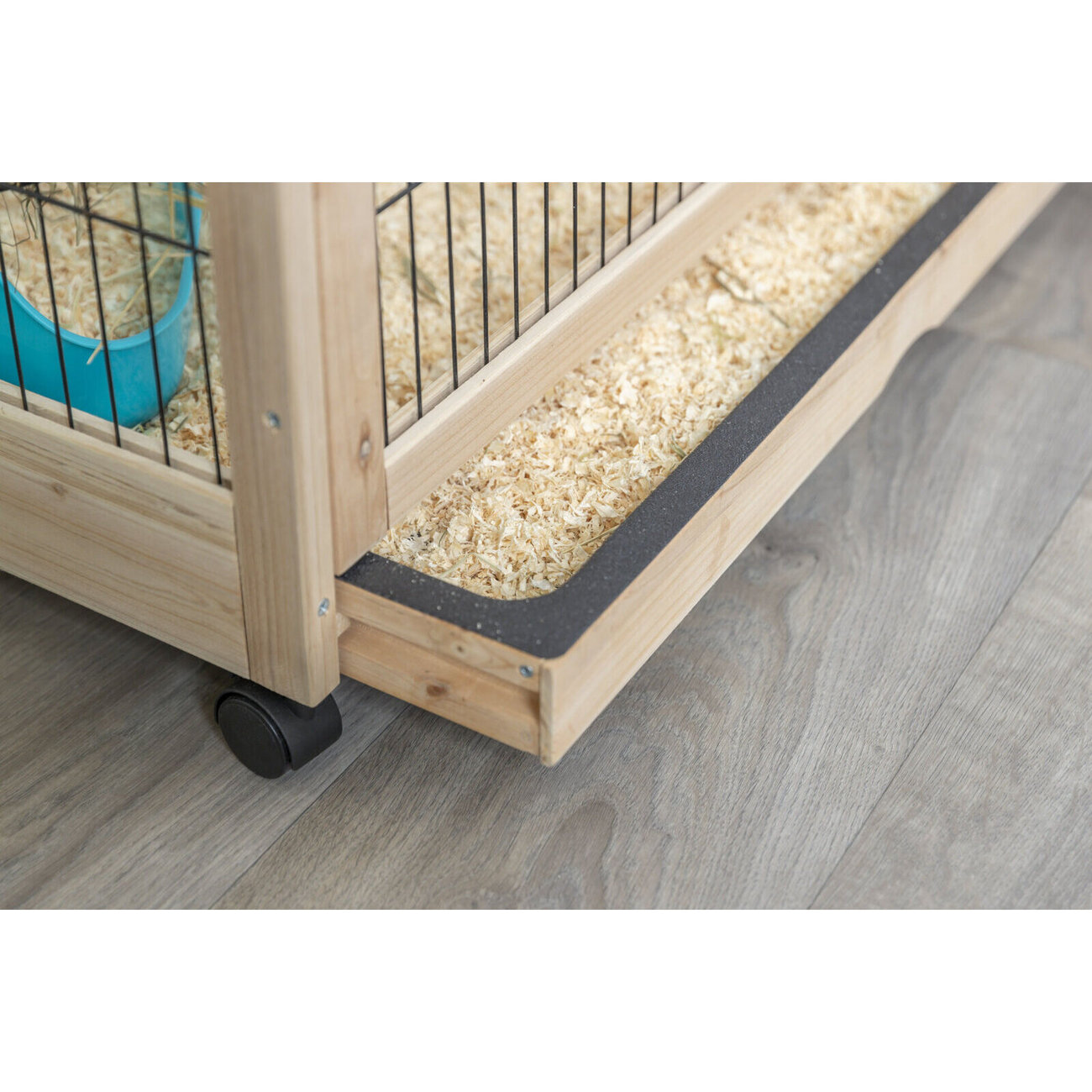 Kleintier Indoor Gehege aus Holz Bild 10