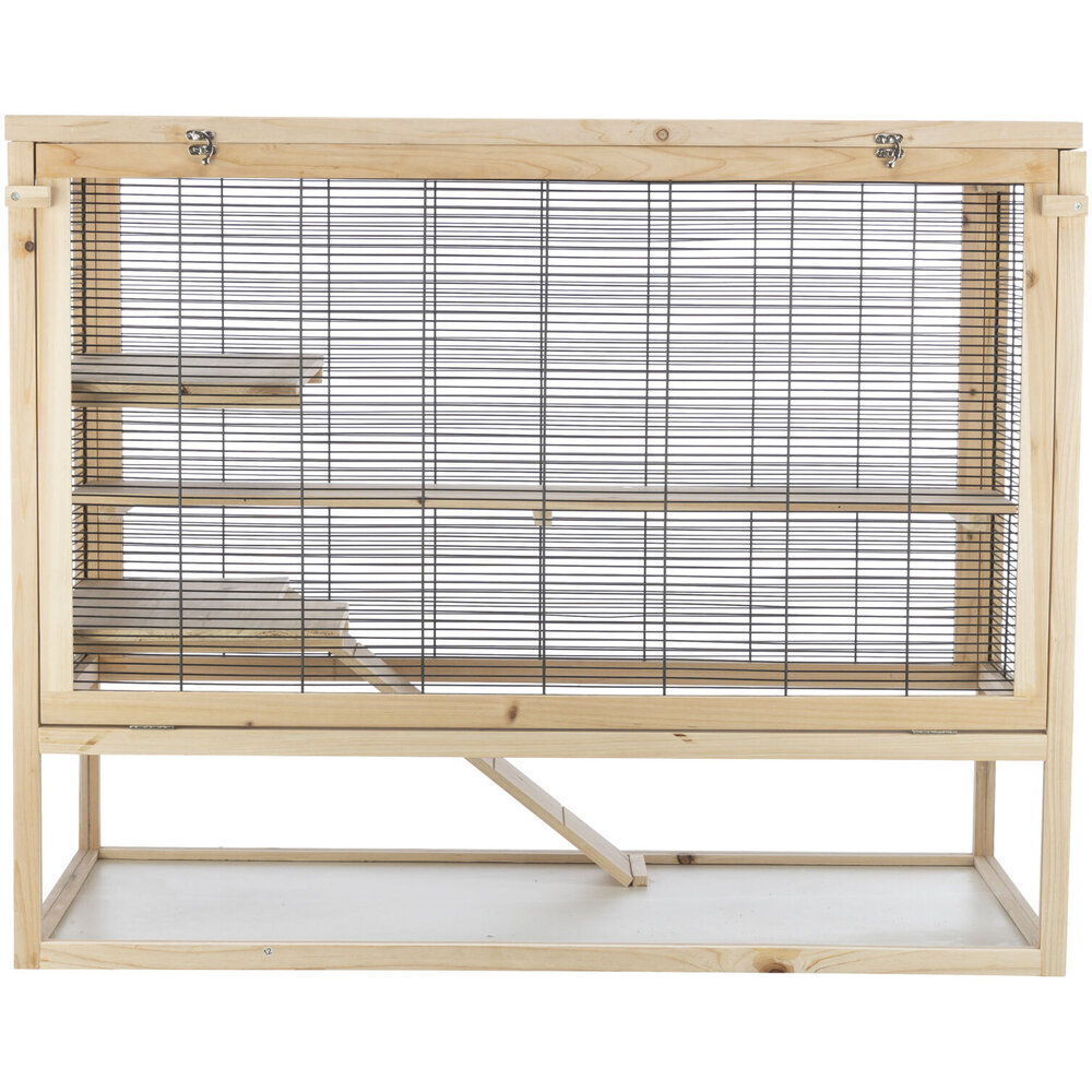 Kleintierkäfig Nagerheim aus Holz Bild 3