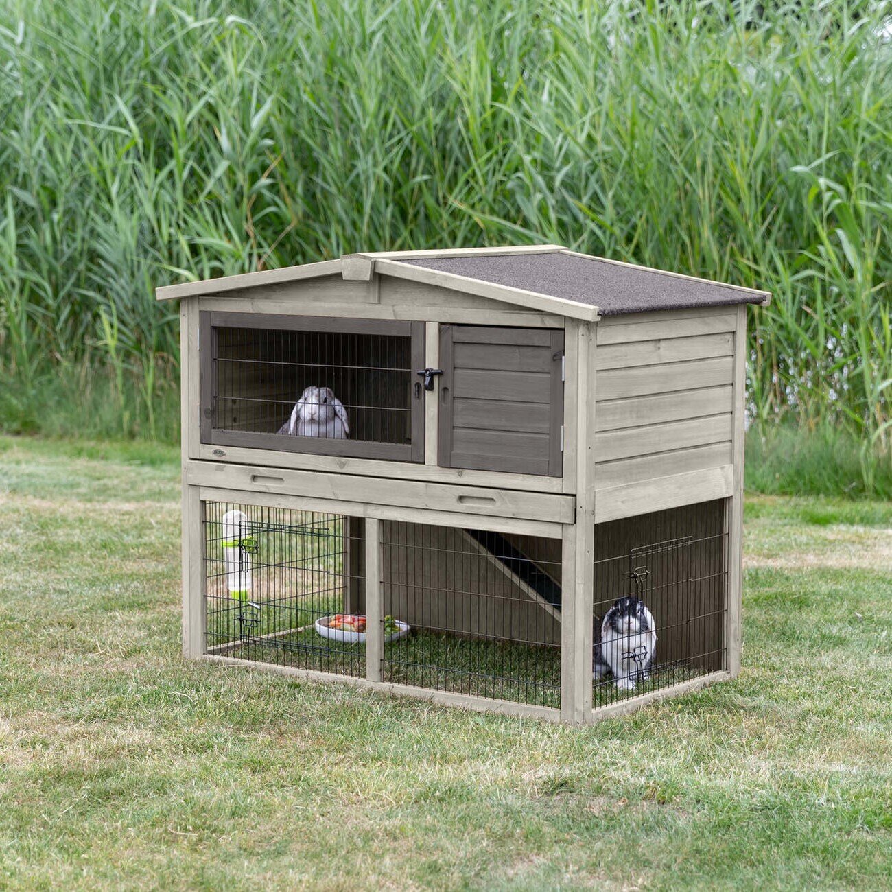 Kleintierstall mit Freilaufgehege Bild 2