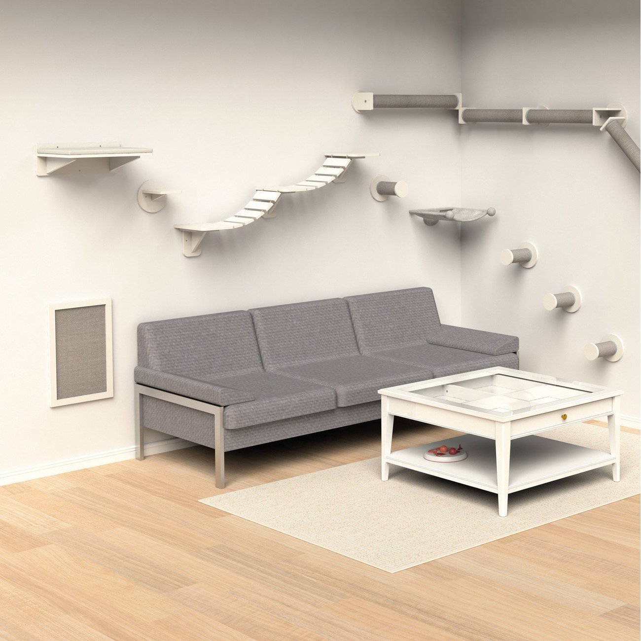 Kletterstufe Holz Wandmontage Bild 3