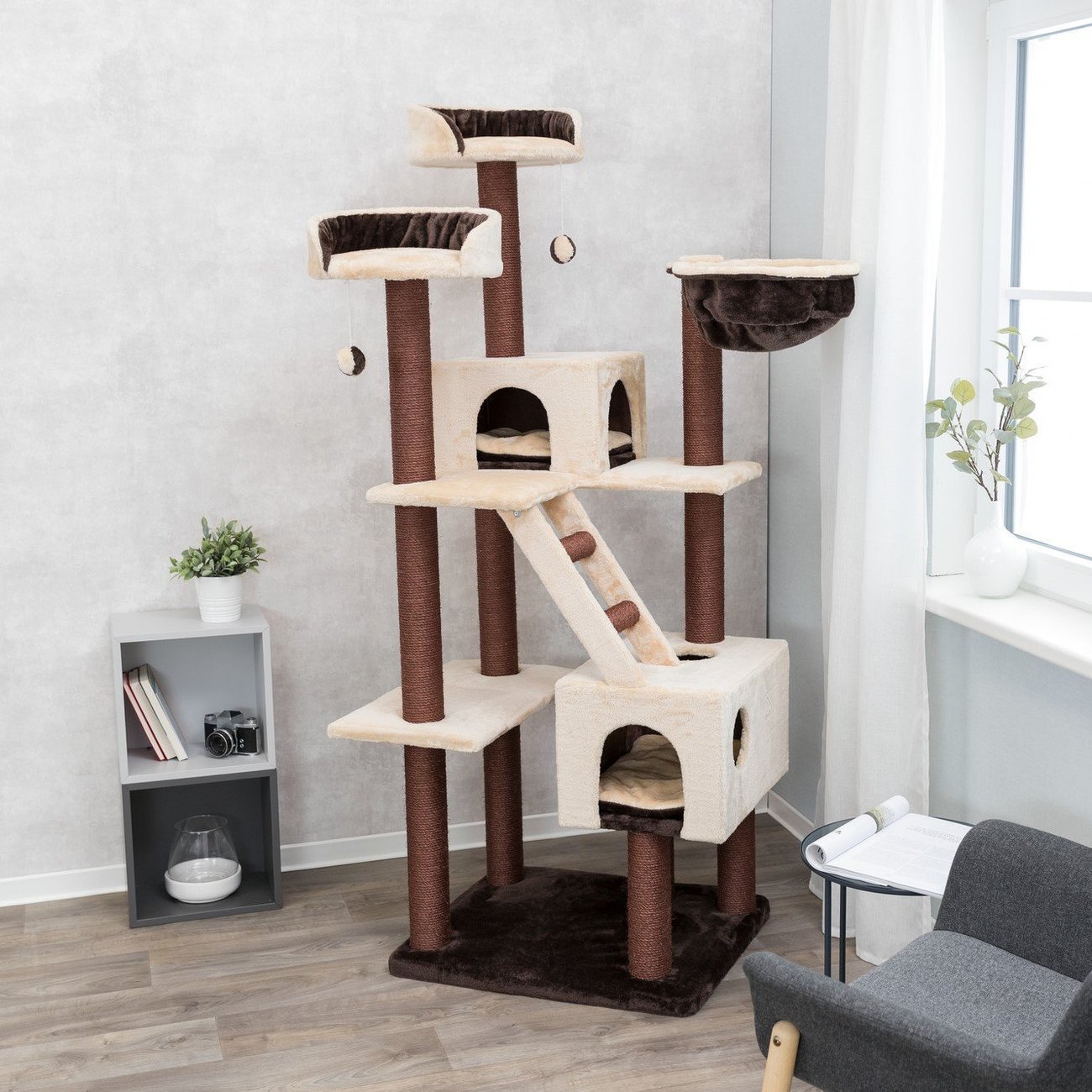 Kratzbaum dunkelbraun Felicitas Bild 15