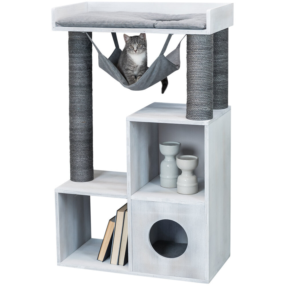 Kratzbaum modern mit Regal Bild 8