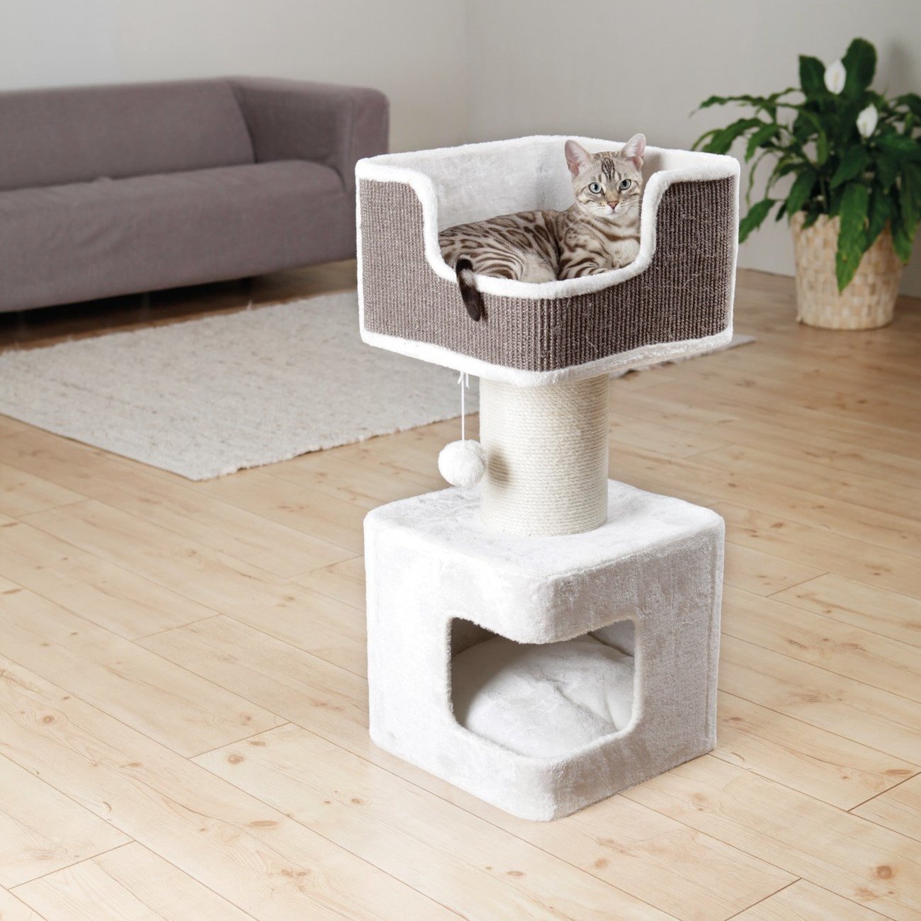 Kratzbaum XXL Ava weiß Bild 5