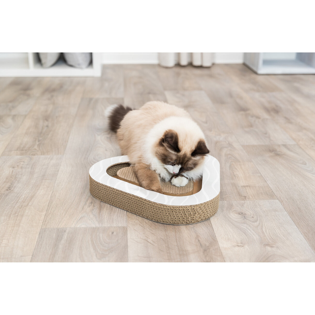 Kratzpappe Triangel mit Katzenminze Bild 2