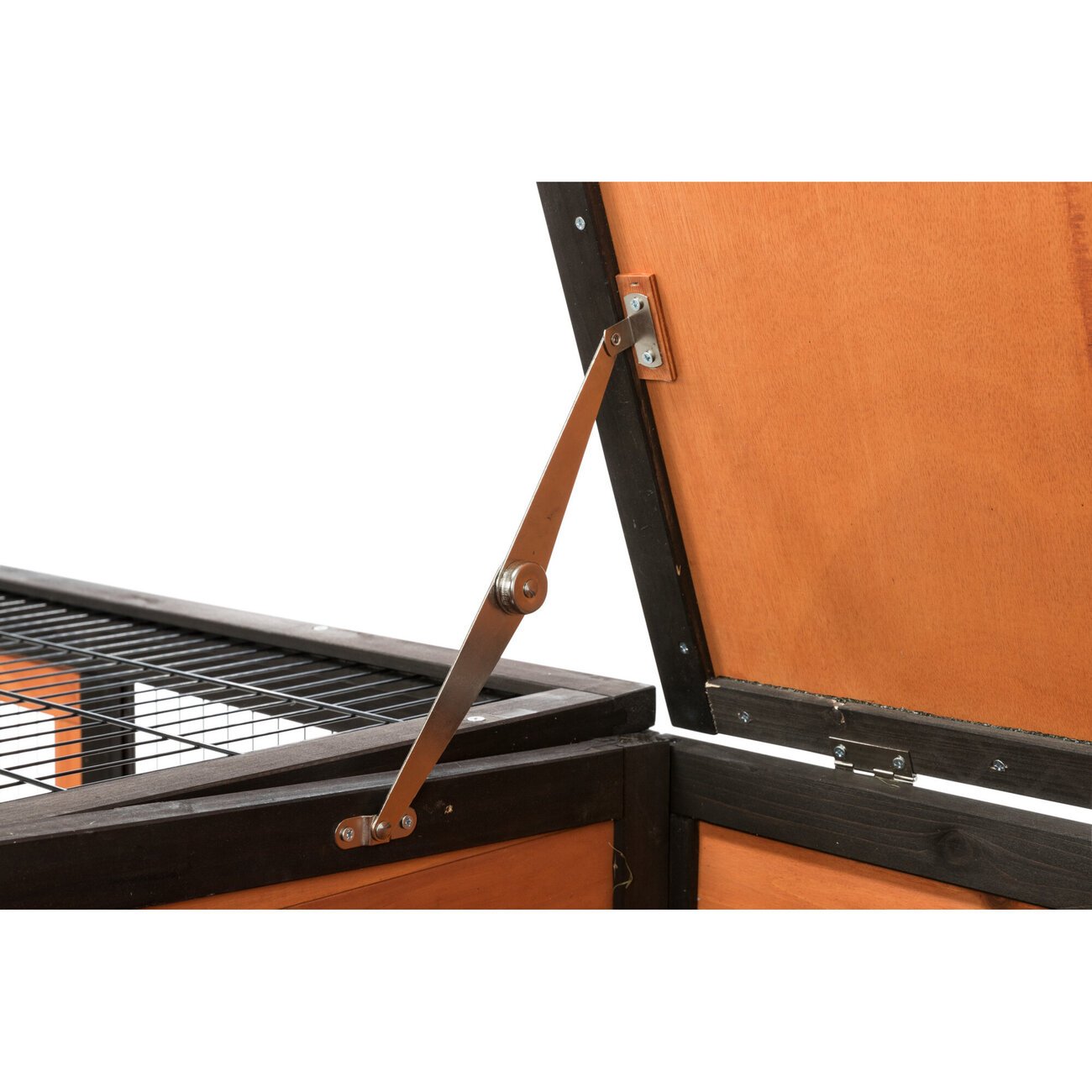 Freilaufgehege mit Abdeckung und Kleintierhaus Bild 4