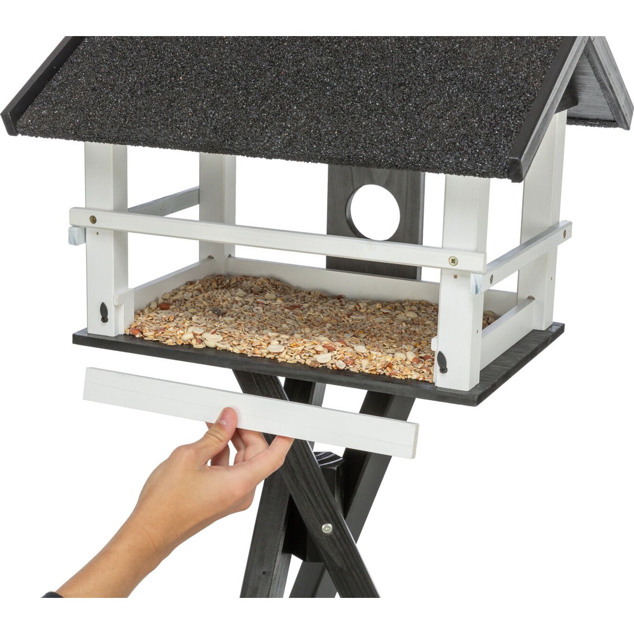 natura Futterhaus mit Ständer, große Landefläche Bild 2