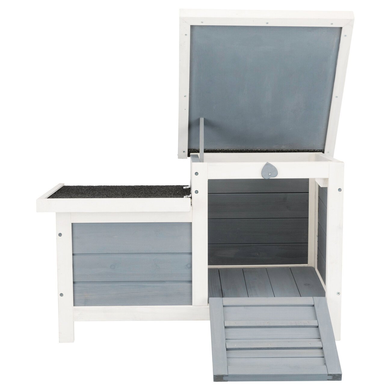 Kleintierhaus mit zwei Eingängen aus Kiefernholz Bild 7