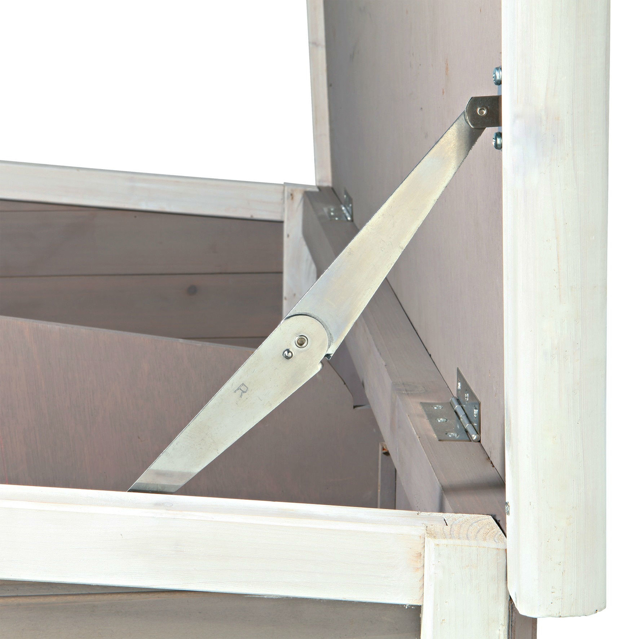 Trixie Natura Kleintierstall mit Freilaufgehege grau weiß Bild 4