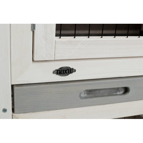 Trixie Natura Kleintierstall mit Freilaufgehege grau weiß Bild 6