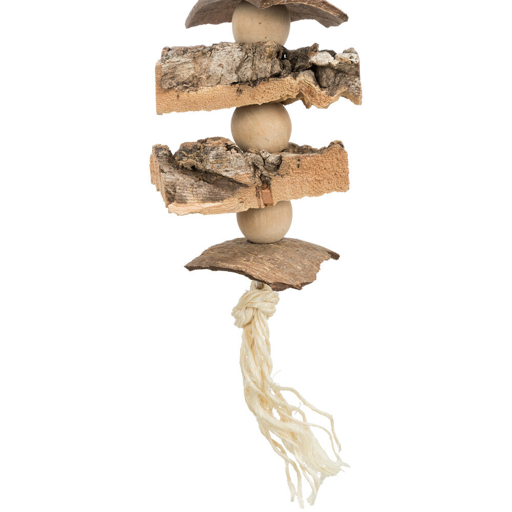 Naturspielzeug aus Holz für Vögel Bild 2