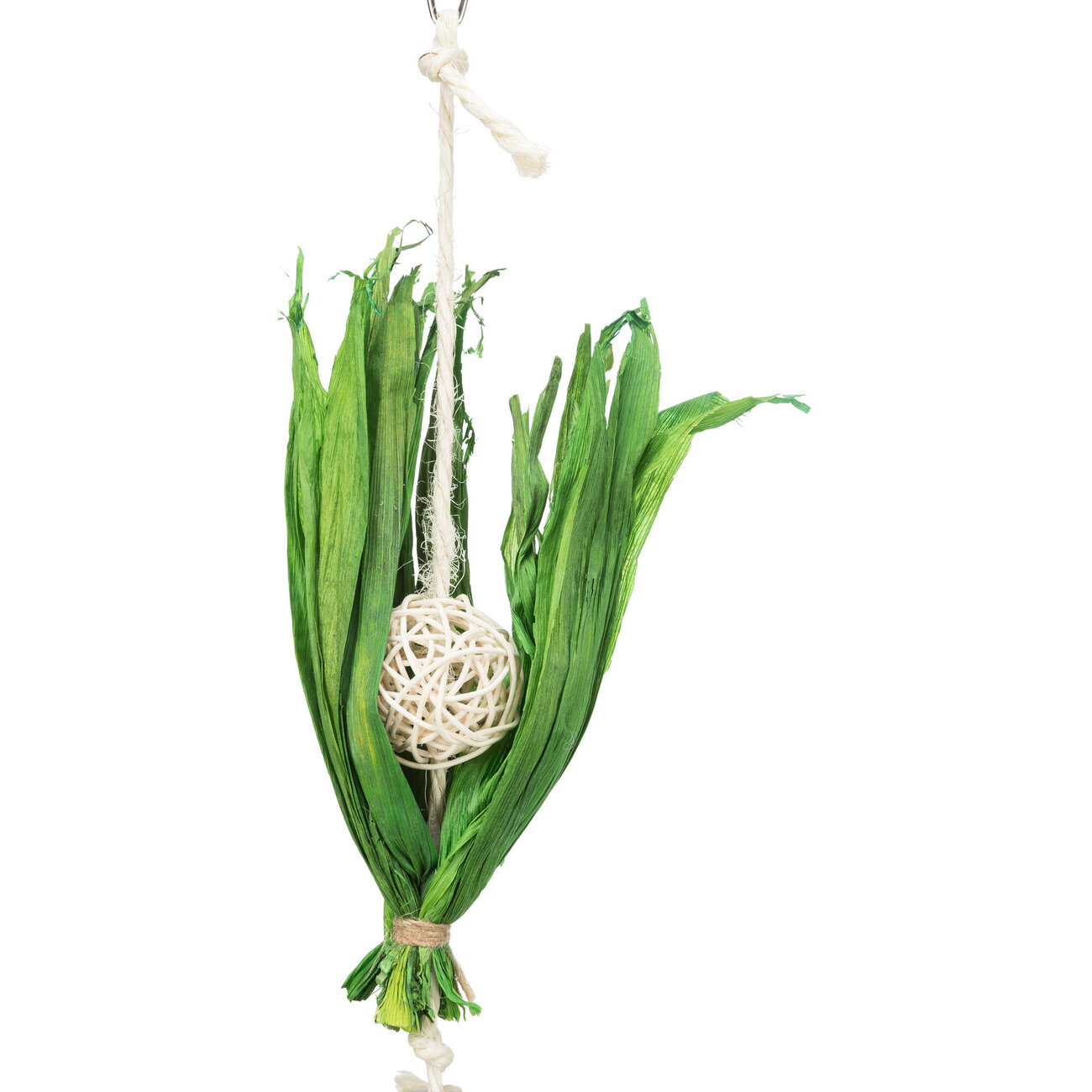 Naturspielzeug für Vögel Kokosnuss am Sisalseil Bild 5