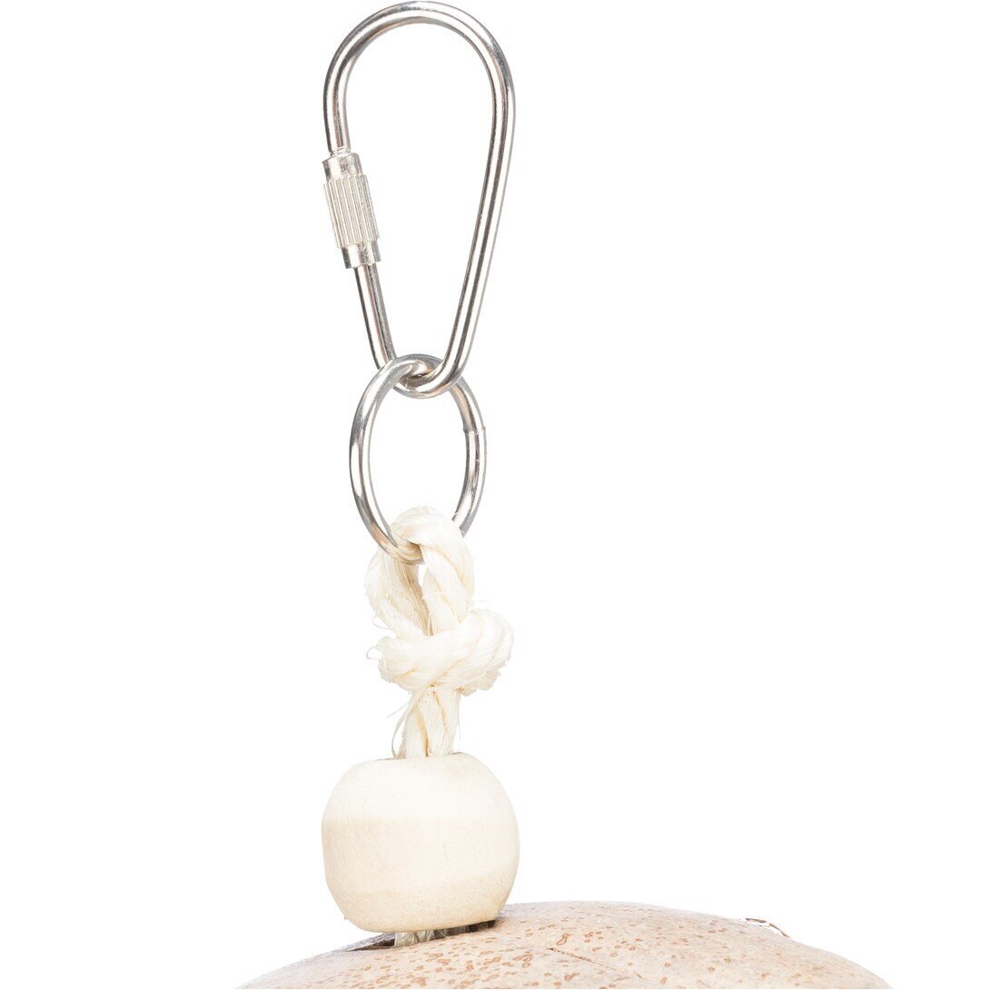 Naturspielzeug für Vögel mit Kokos und Rattan Bild 3