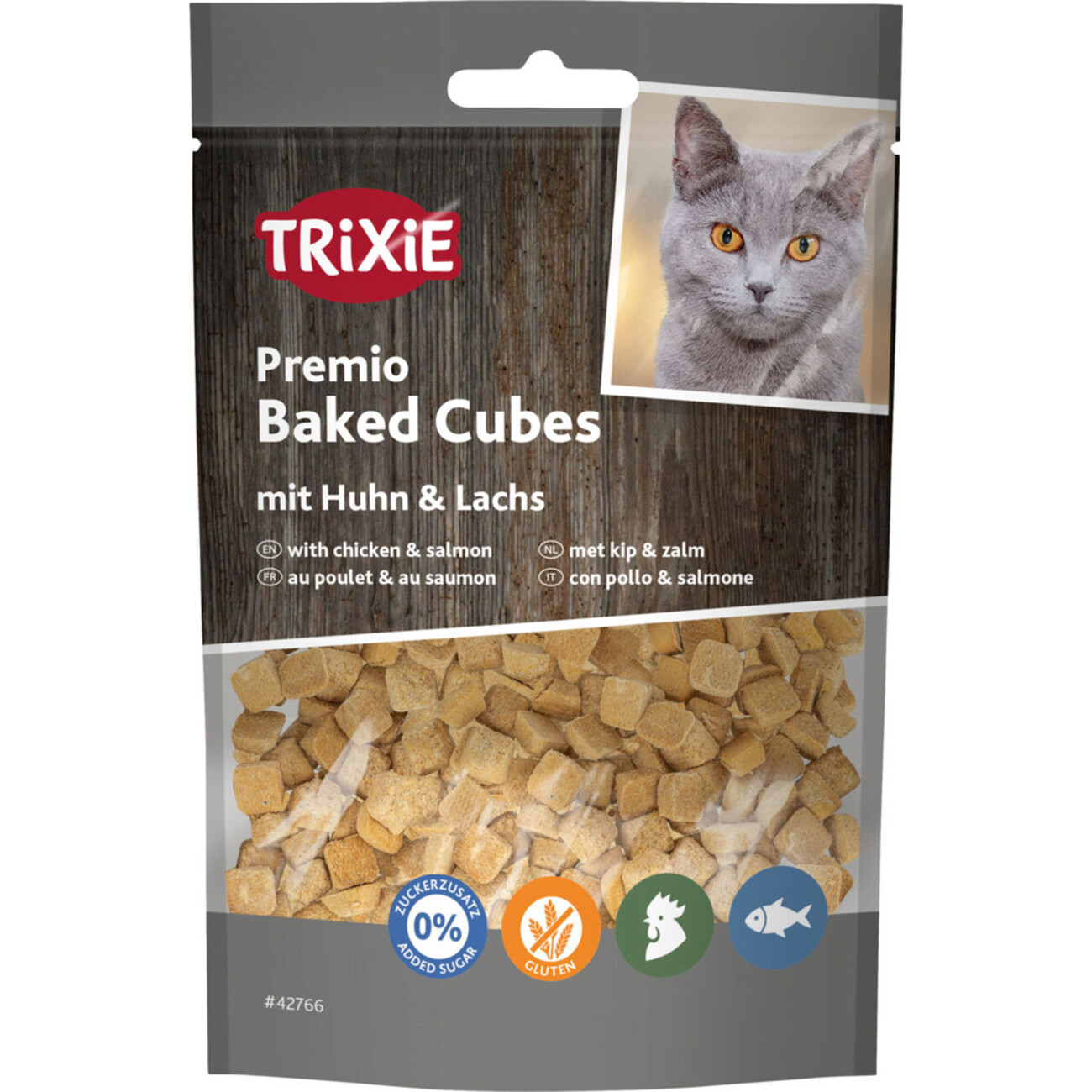 Premio Baked Cubes mit Huhn & Lachs Katzensnack Bild 1