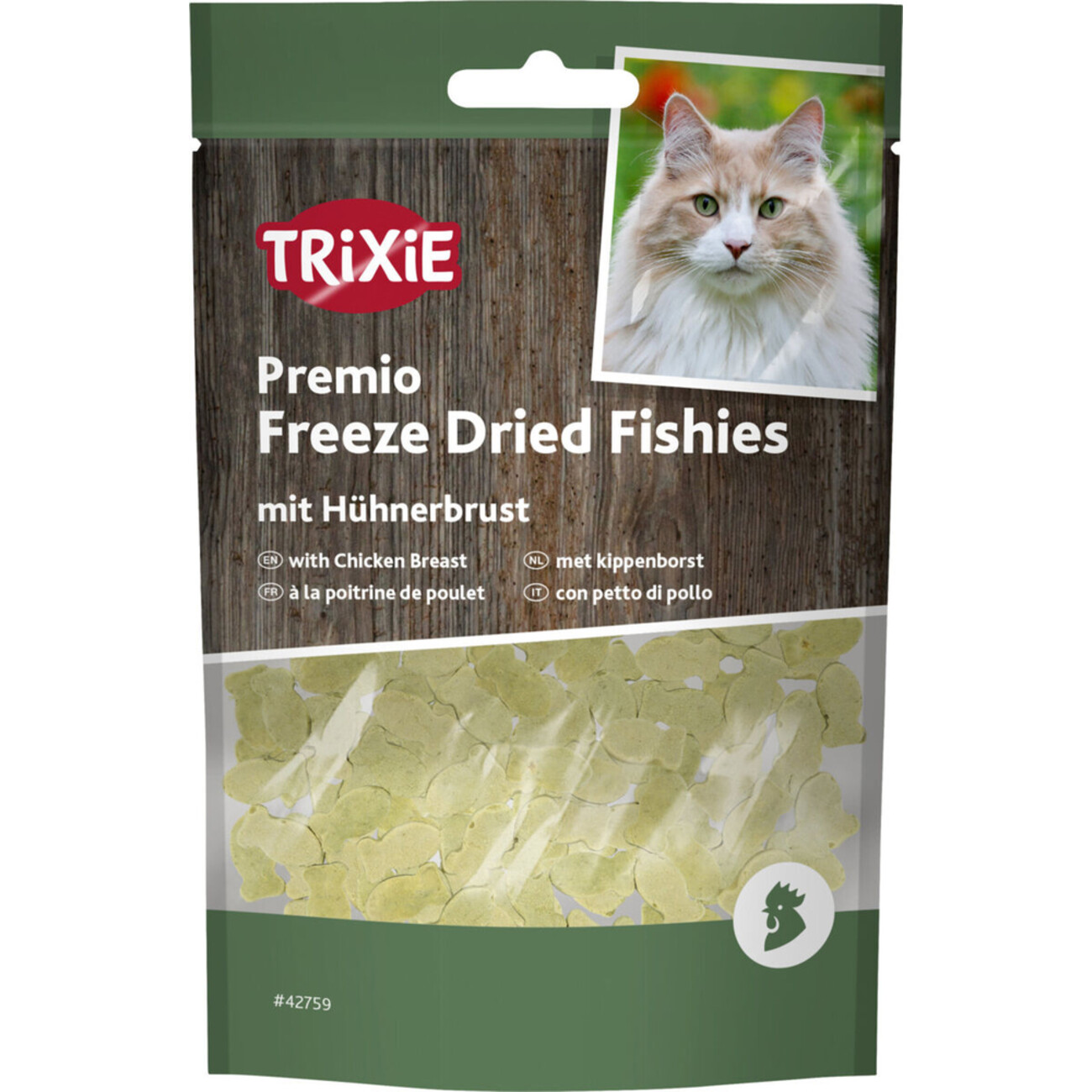 TRIXIE Premio Freeze Dried Fishies mit Hühnerbrust – Premium Snack für Katzen Bild 1