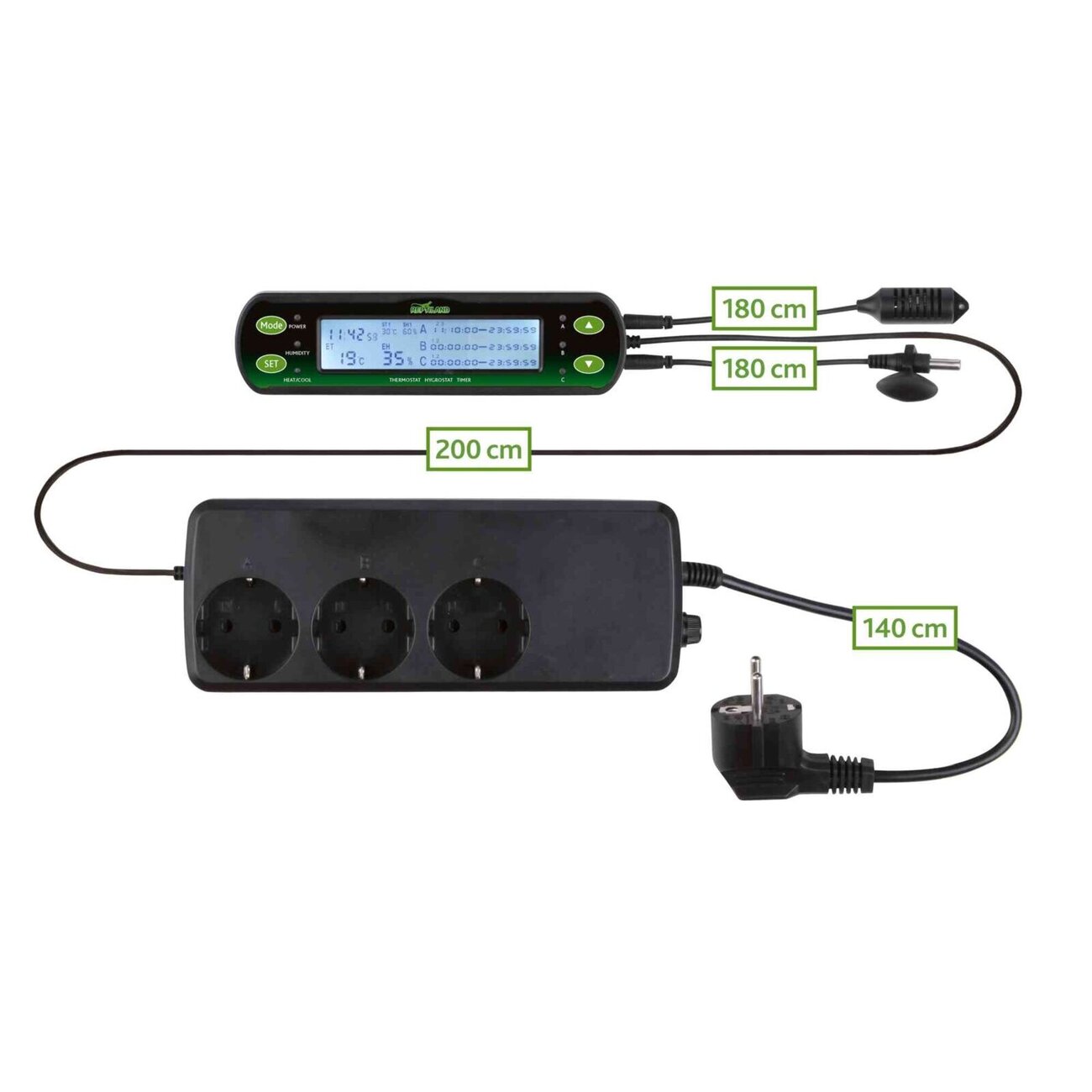 Trixie Reptiland Digitaler Thermostat Hygrostat Bild 2