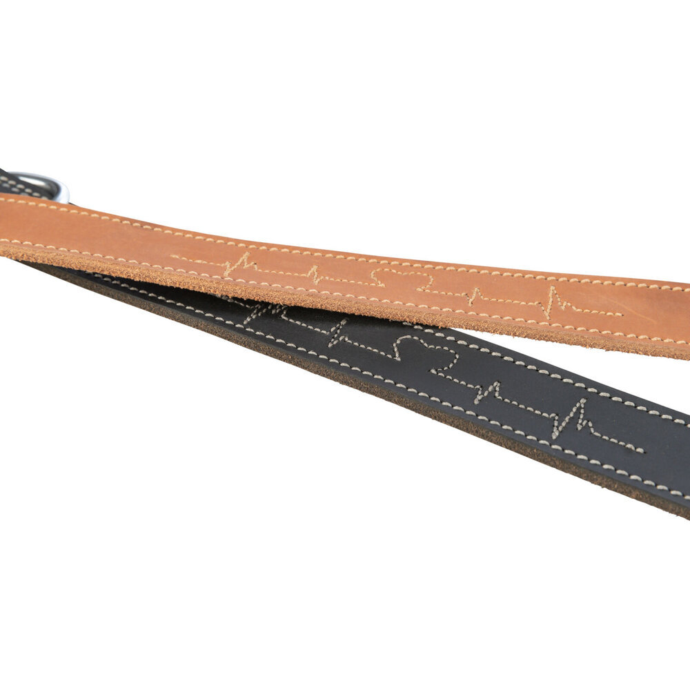 Rustic Fettleder Hundehalsband für kehlkopfschonendes Anleinen Bild 3