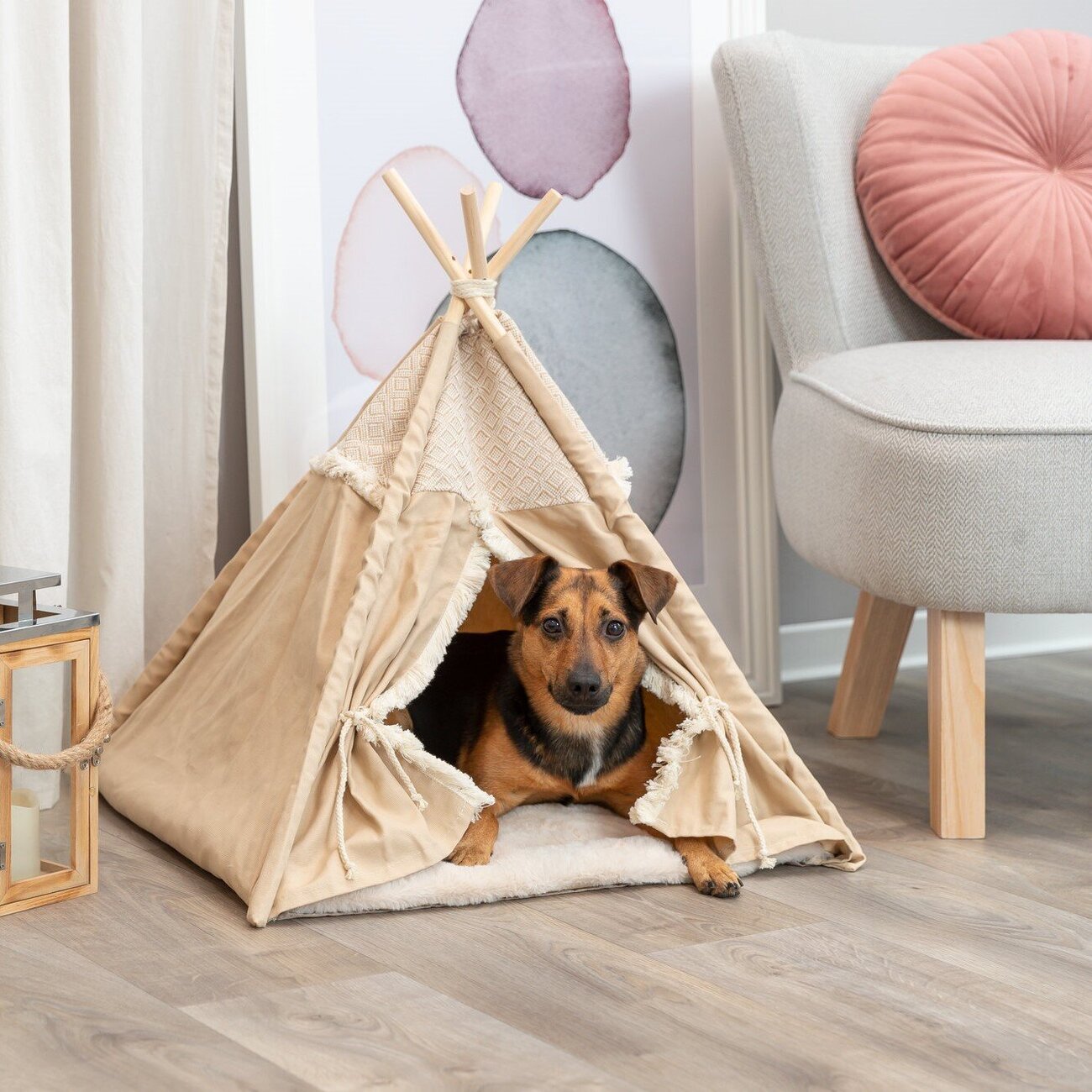 Soft Edition Boho Tipi für Katzen und kleine Hunde Bild 2