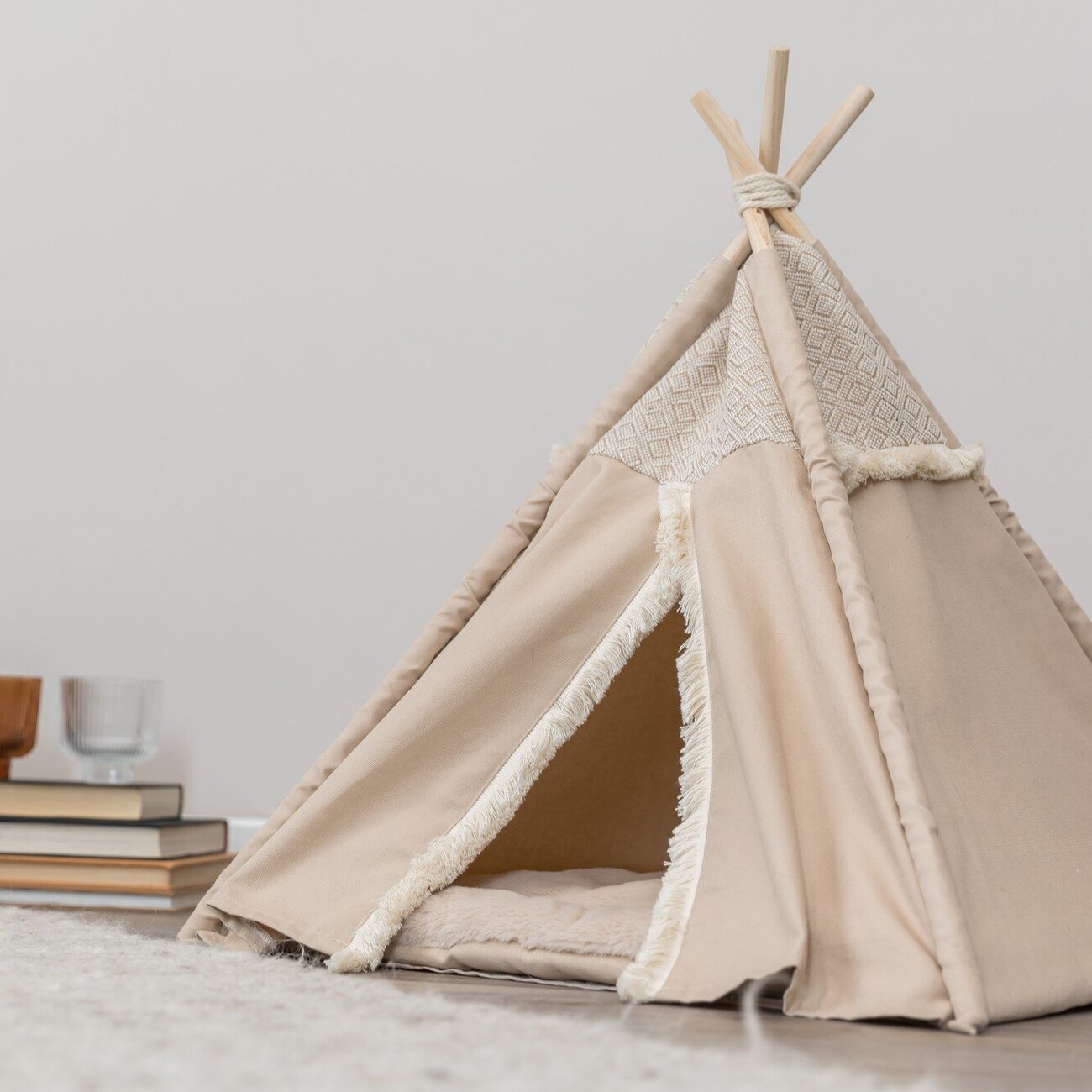 Soft Edition Boho Tipi für Katzen und kleine Hunde Bild 4