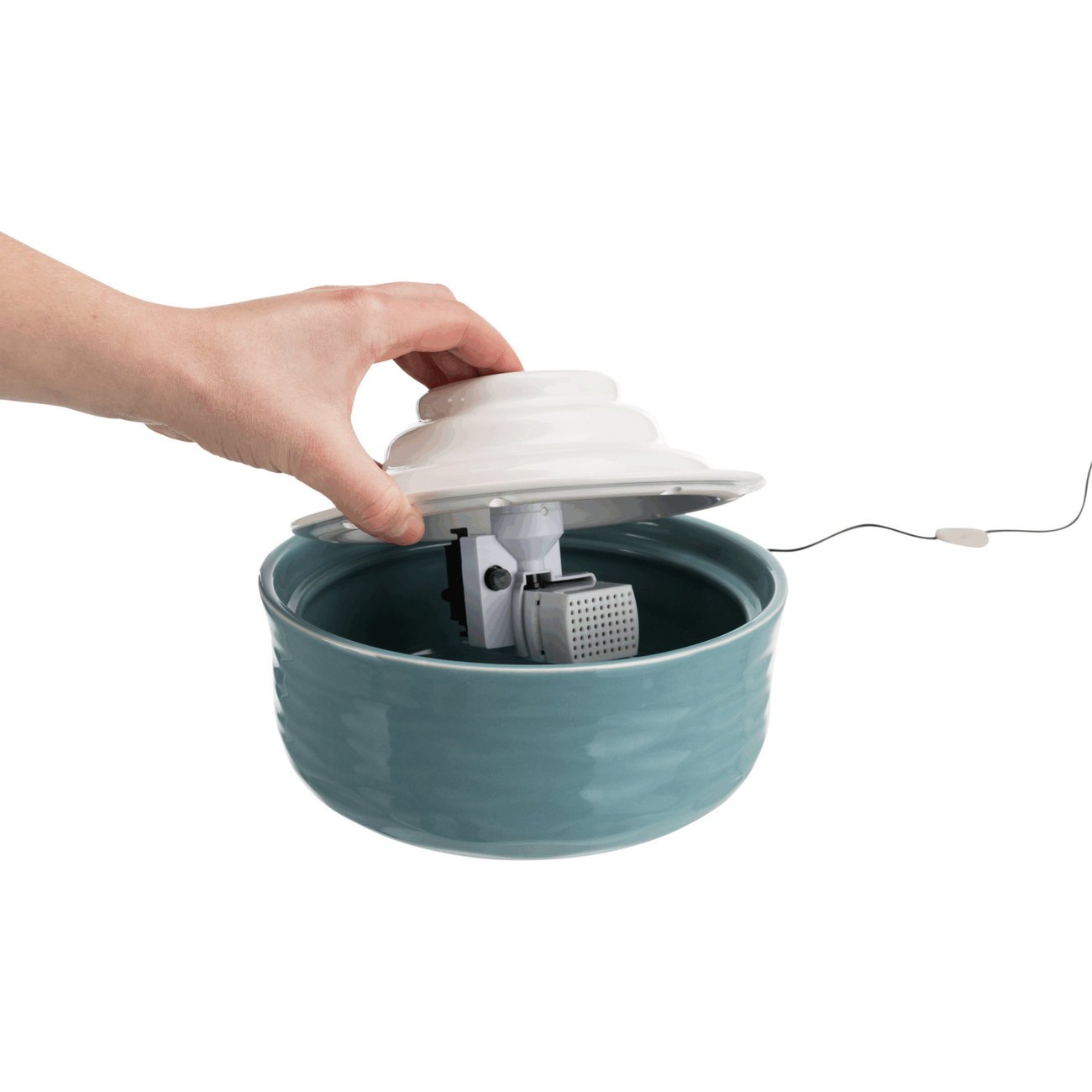 TRIXIE Trinkbrunnen Vital Falls für Haustiere Keramik Bild 16