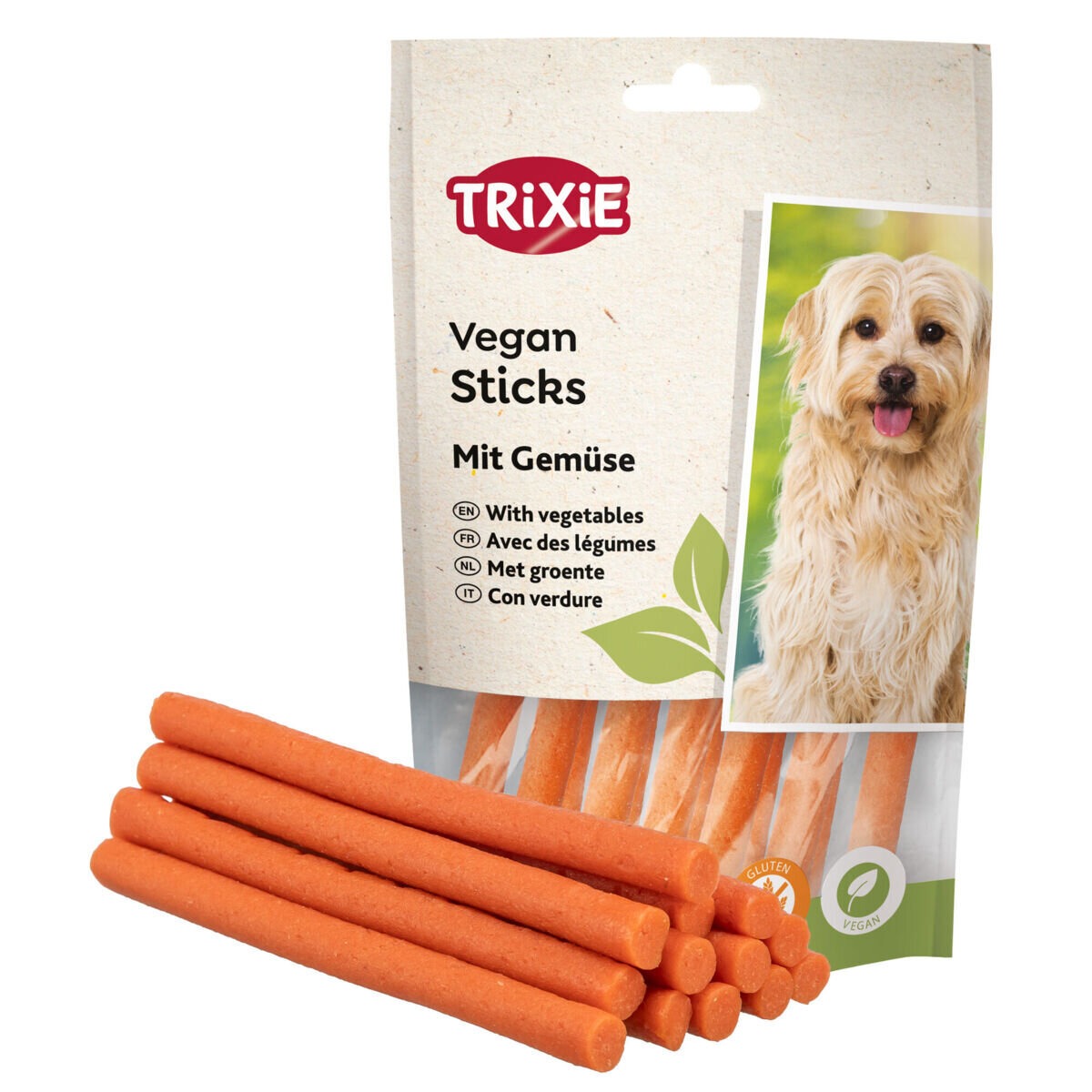 Vegane Hunde Sticks mit Gemüse Bild 1