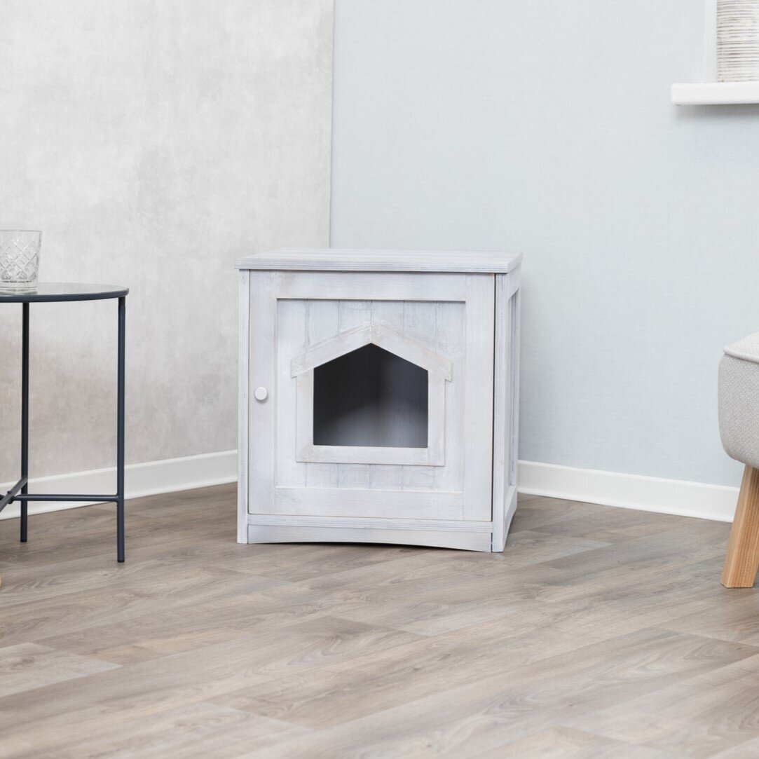 Vintage Katzenhaus für Katzentoilette Bild 6