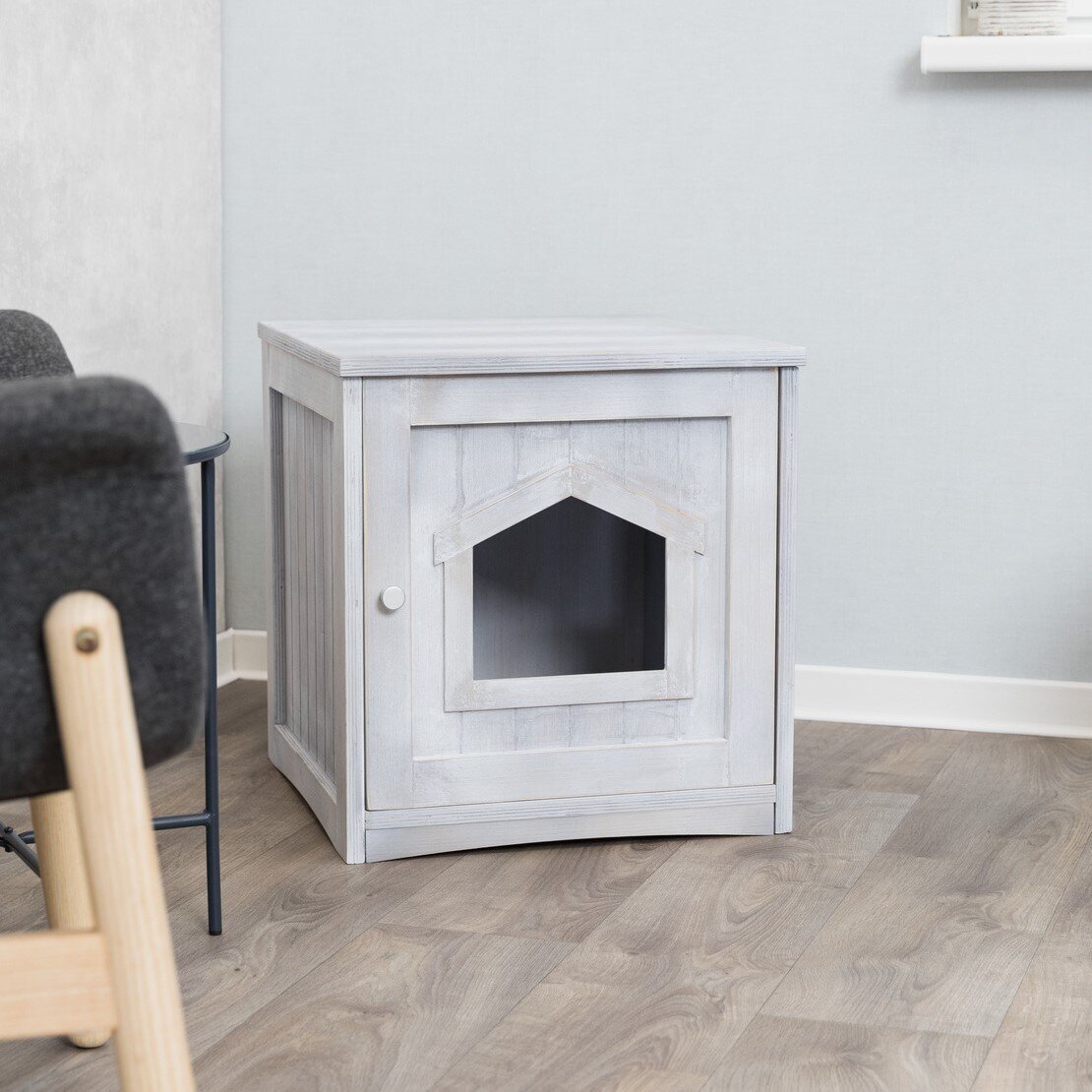 Vintage Katzenhaus für Katzentoilette Bild 8