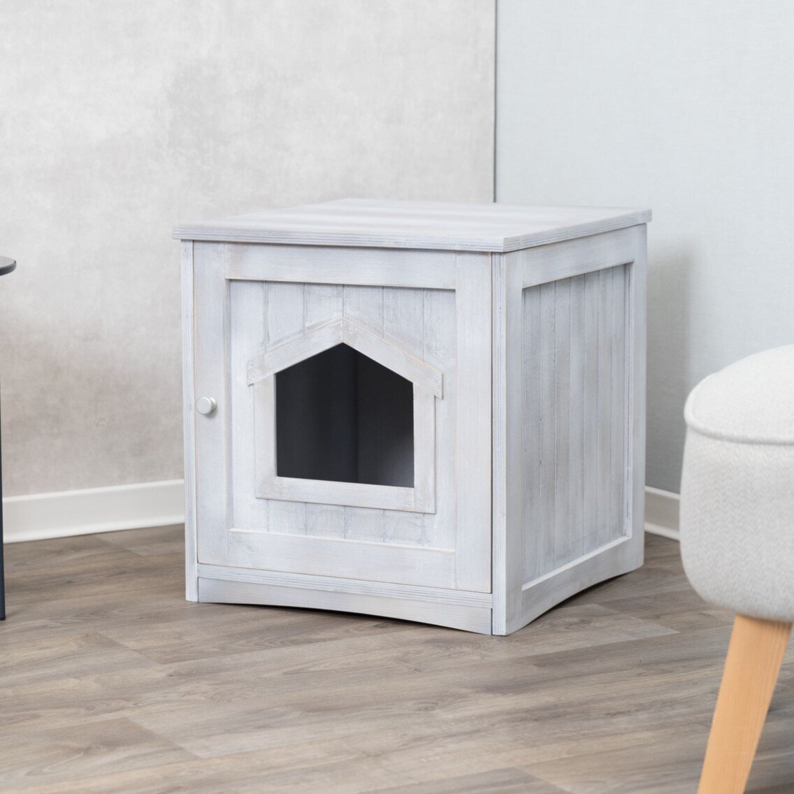 Vintage Katzenhaus für Katzentoilette Bild 10