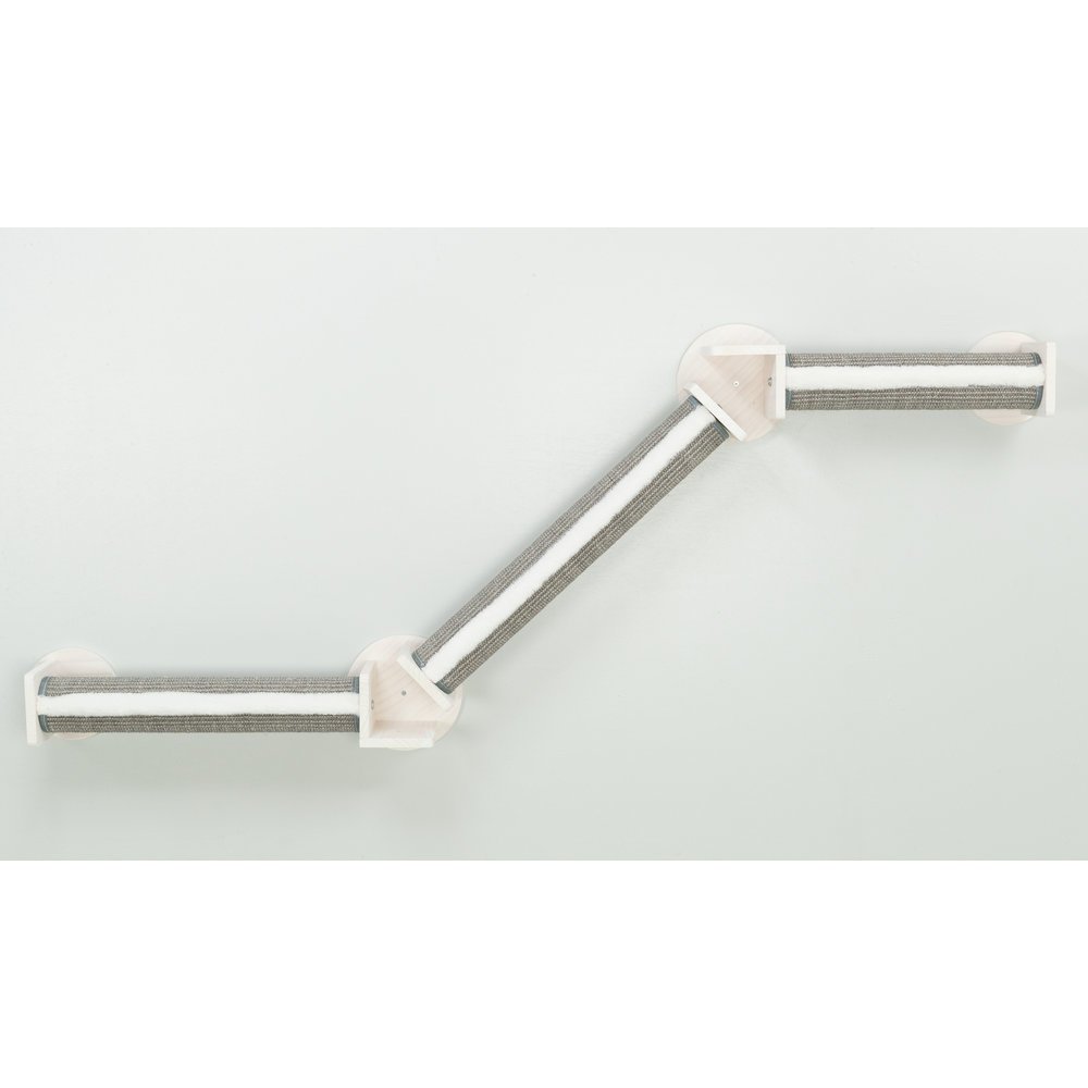 drei Kletterstämme gewinkelt zur Wandmontage Bild 5