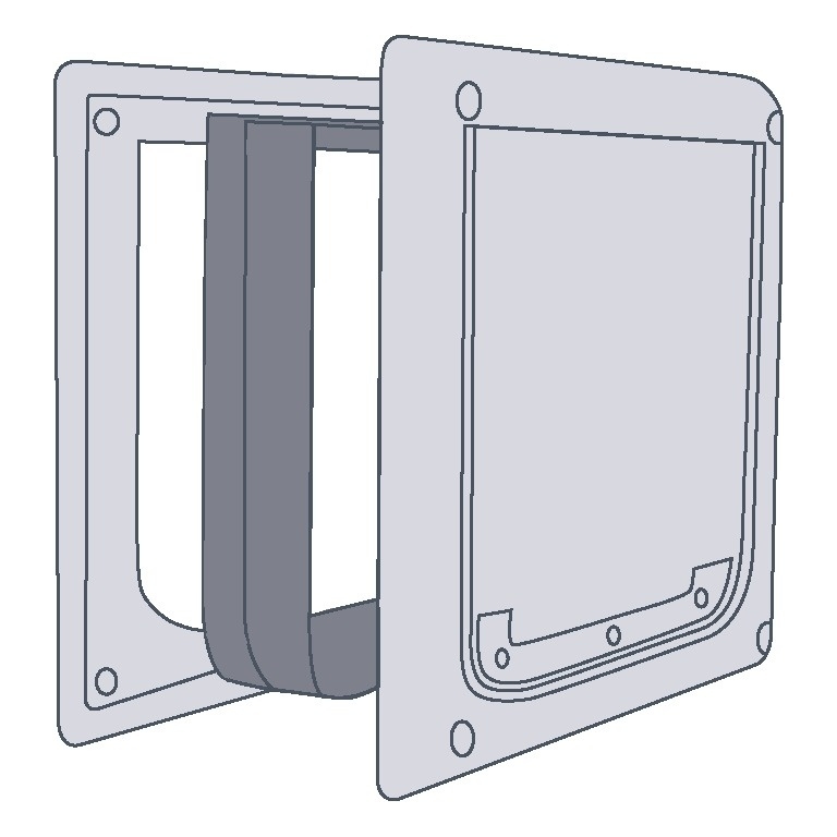 Tunnelelement für Trixie 2-Wege Hundeklappe Bild 2