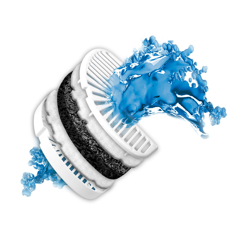 Vlieskohlefilter mit Plastikummantelung für Raindrop Style Trinkbrunnen Bild 2