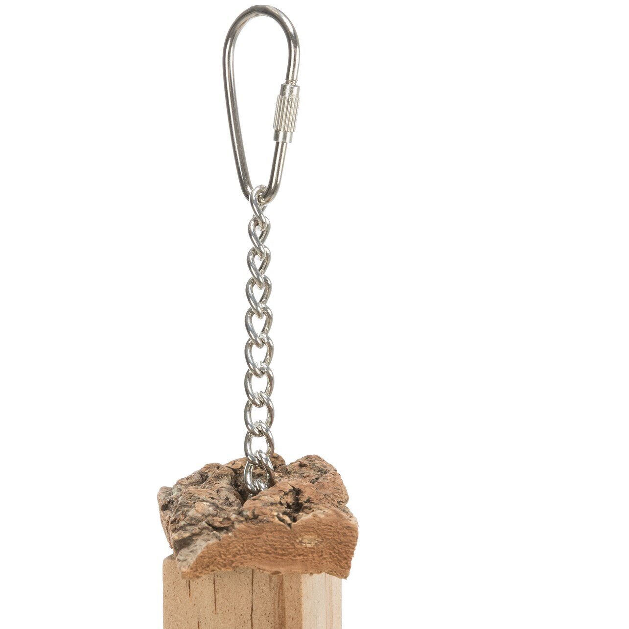 Vogelspielzeug Holz mit Tau zum Aufhängen Bild 3