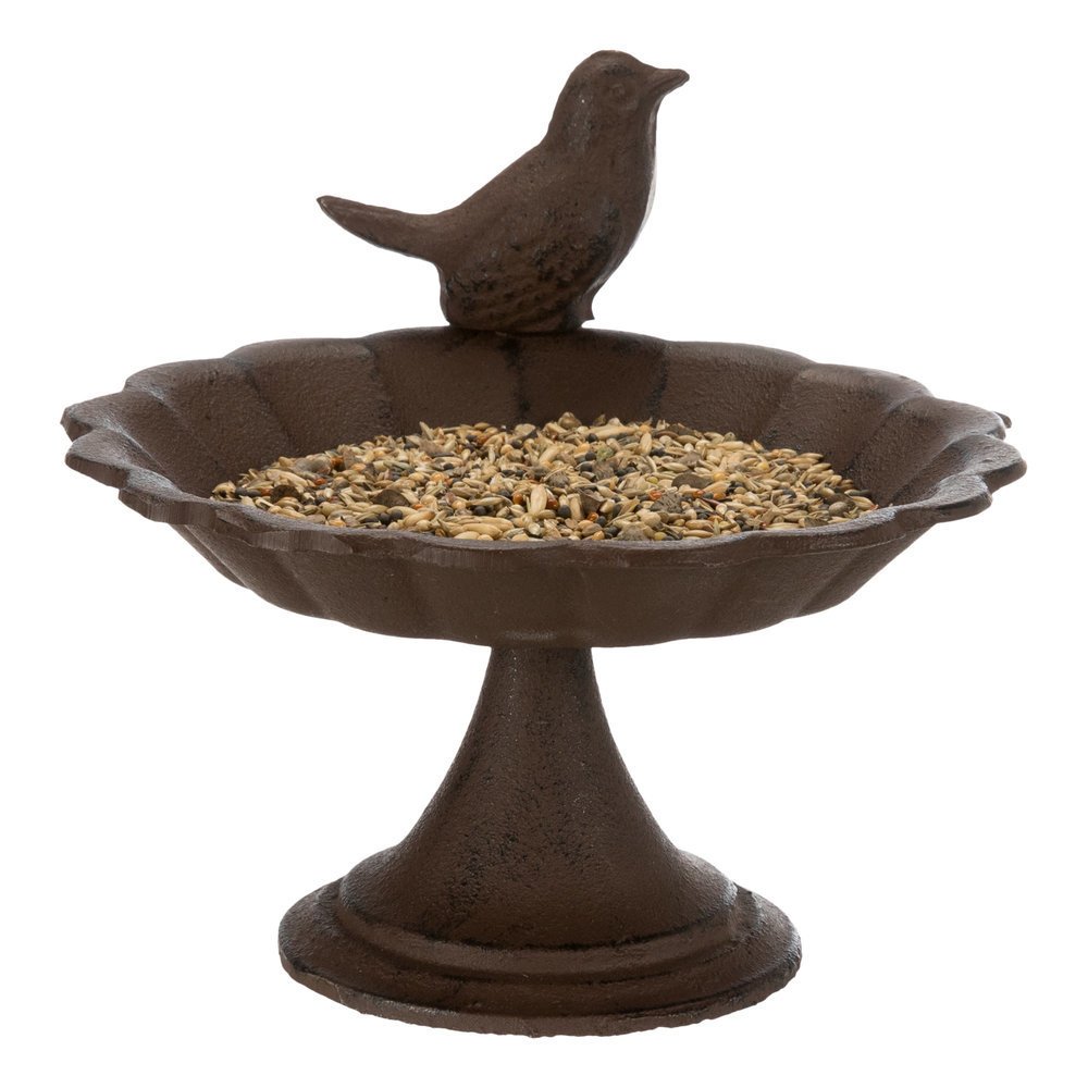 Vogeltränke aus Gusseinsen mit Standfuß Bild 2