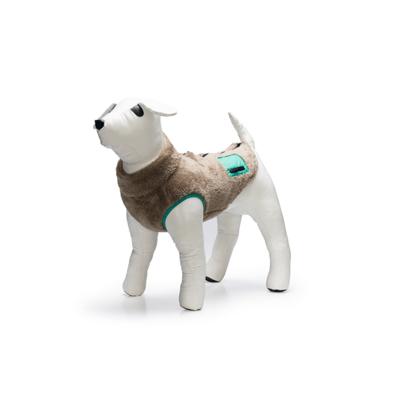 Hundemantel Teddy in der Farbe taupe Bild 1