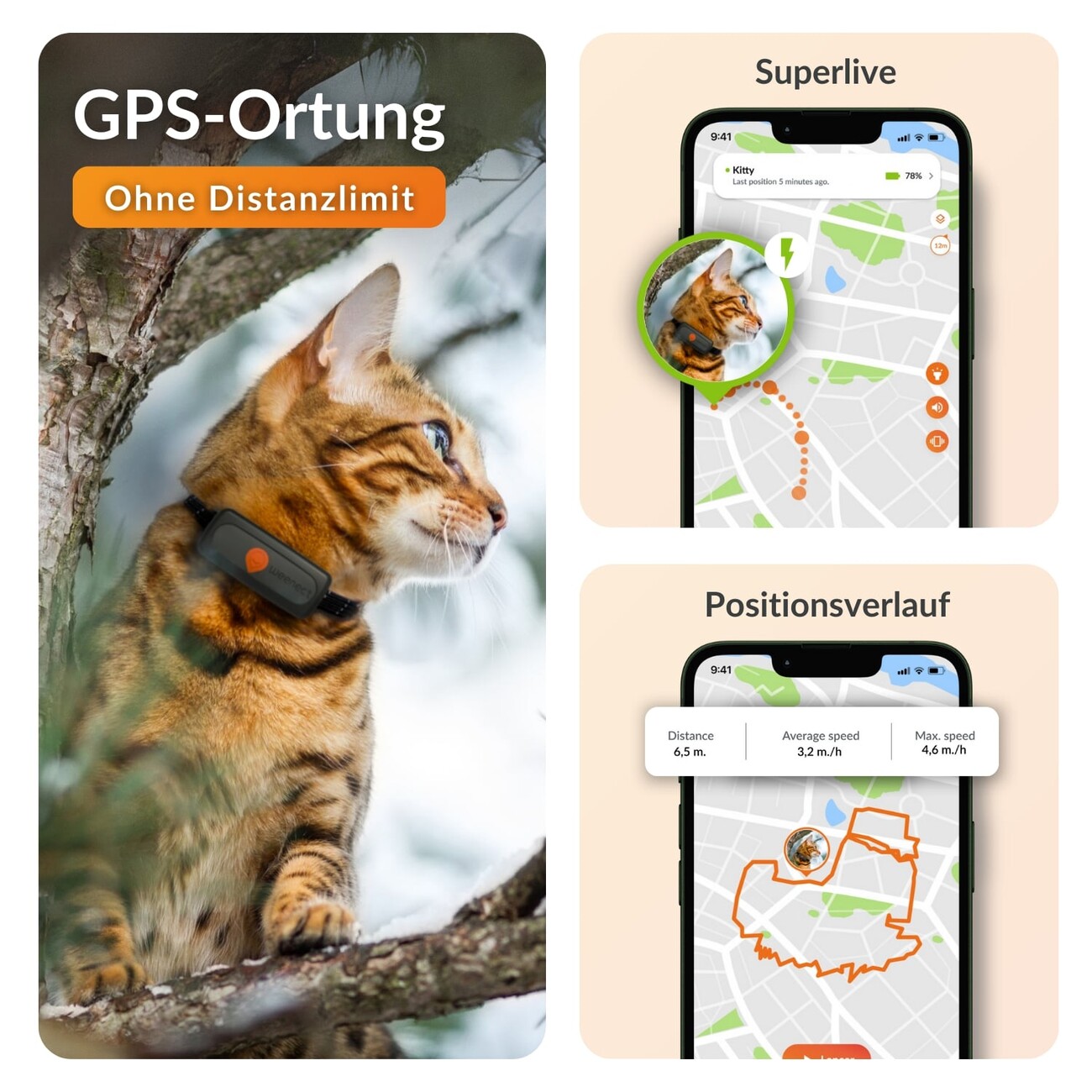 XS GPS Tracker für Katzen mit Lebenslanger Garantie Bild 3
