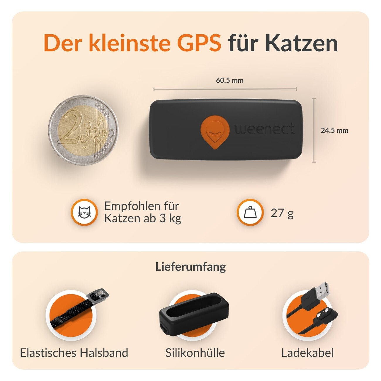XS GPS Tracker für Katzen mit Lebenslanger Garantie Bild 6