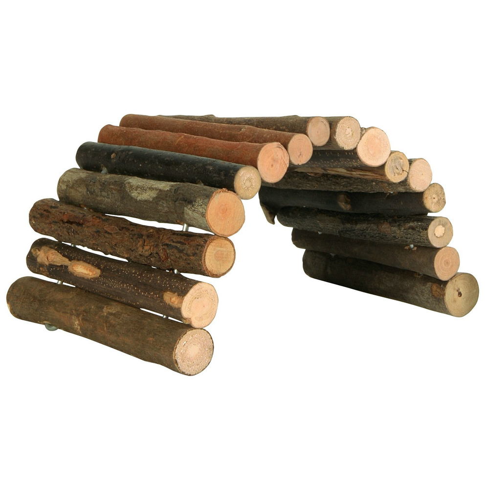 Naturholzbrücke für Kleintiere Bild 1