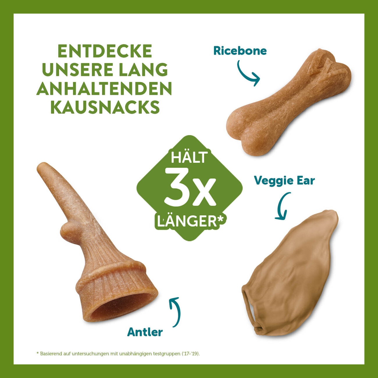 Hundesnack in Geweihform vegetarisch Bild 7