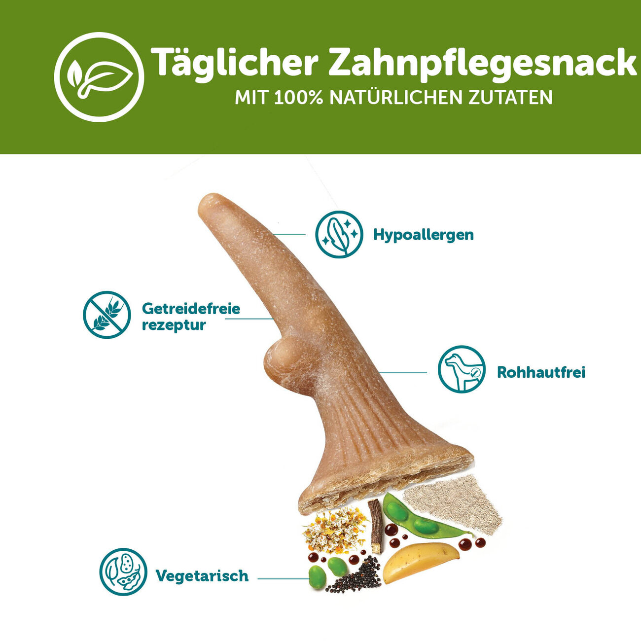 Hundesnack in Geweihform vegetarisch Bild 5