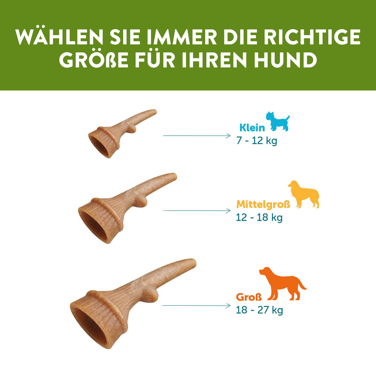 Hundesnack in Geweihform vegetarisch Bild 6