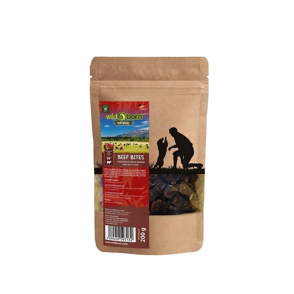 Wildborn Natural Beef Bites Hundesnack  Bild 1