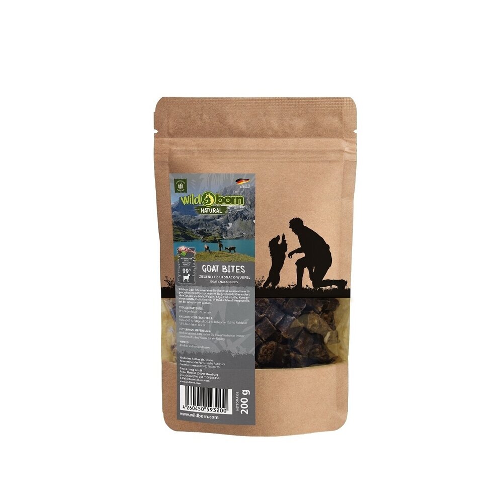 Wildborn Natural Goat Bites Hundesnack Bild 1