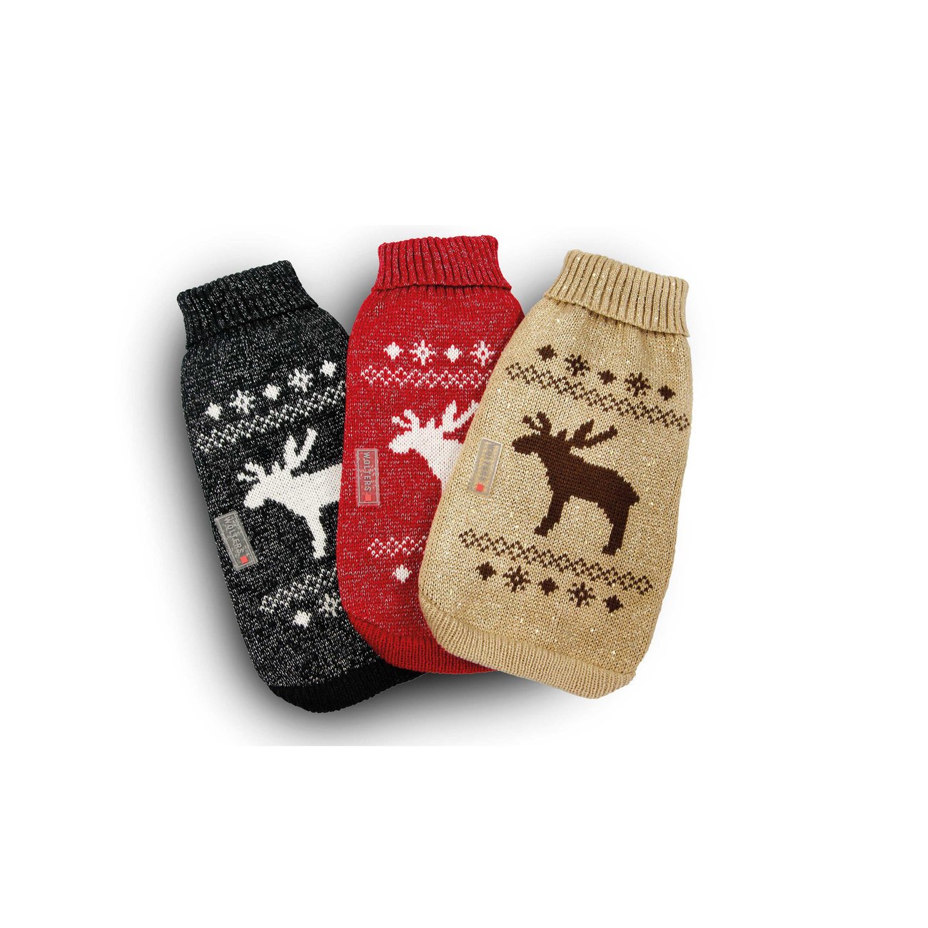 Strickpullover Elch mit Glitzer Bild 1