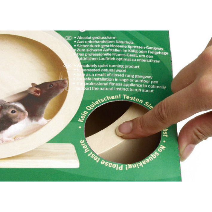Wonderland Bogie Wheel Hamster Laufrad aus Holz Bild 5