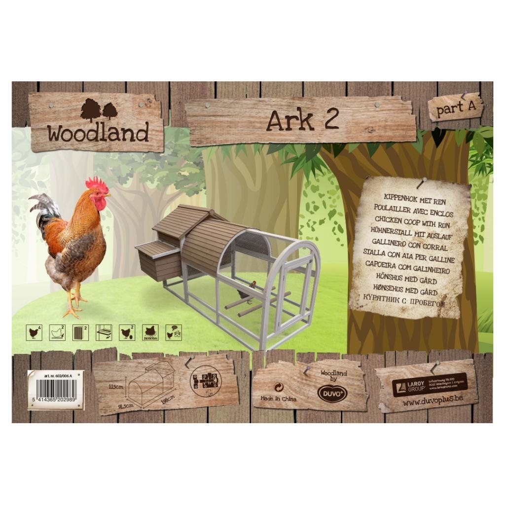 Woodland Hühnerstall Ark 2 mit Auslauf Bild 2