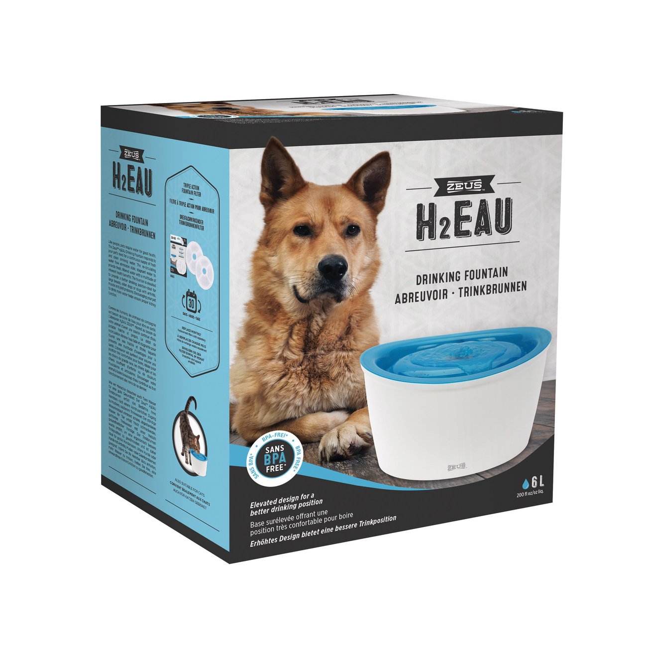 Zeus H2EAU Trinkbrunnen für Hunde 6L Bild 4