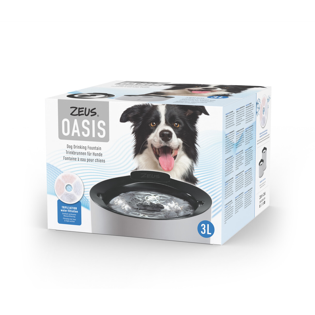 Zeus Oasis Trinkbrunnen für Hunde 3L oder 6L Volumen Bild 3
