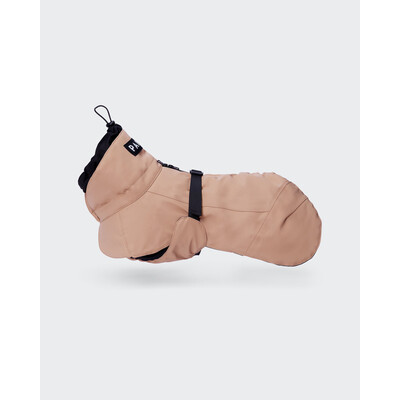 PAIKKA Hochreflektierender Hundewintermantel Wool Taupe
